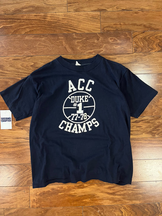 1978 Duke University NCAA Basketball Champions True Vintage Tee (M)