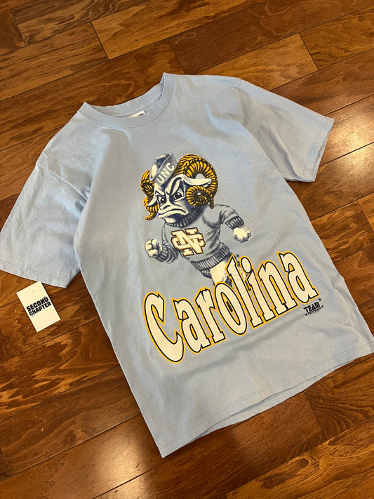 90s UNC Vintage Big Mascot Team Edition Tee (M)