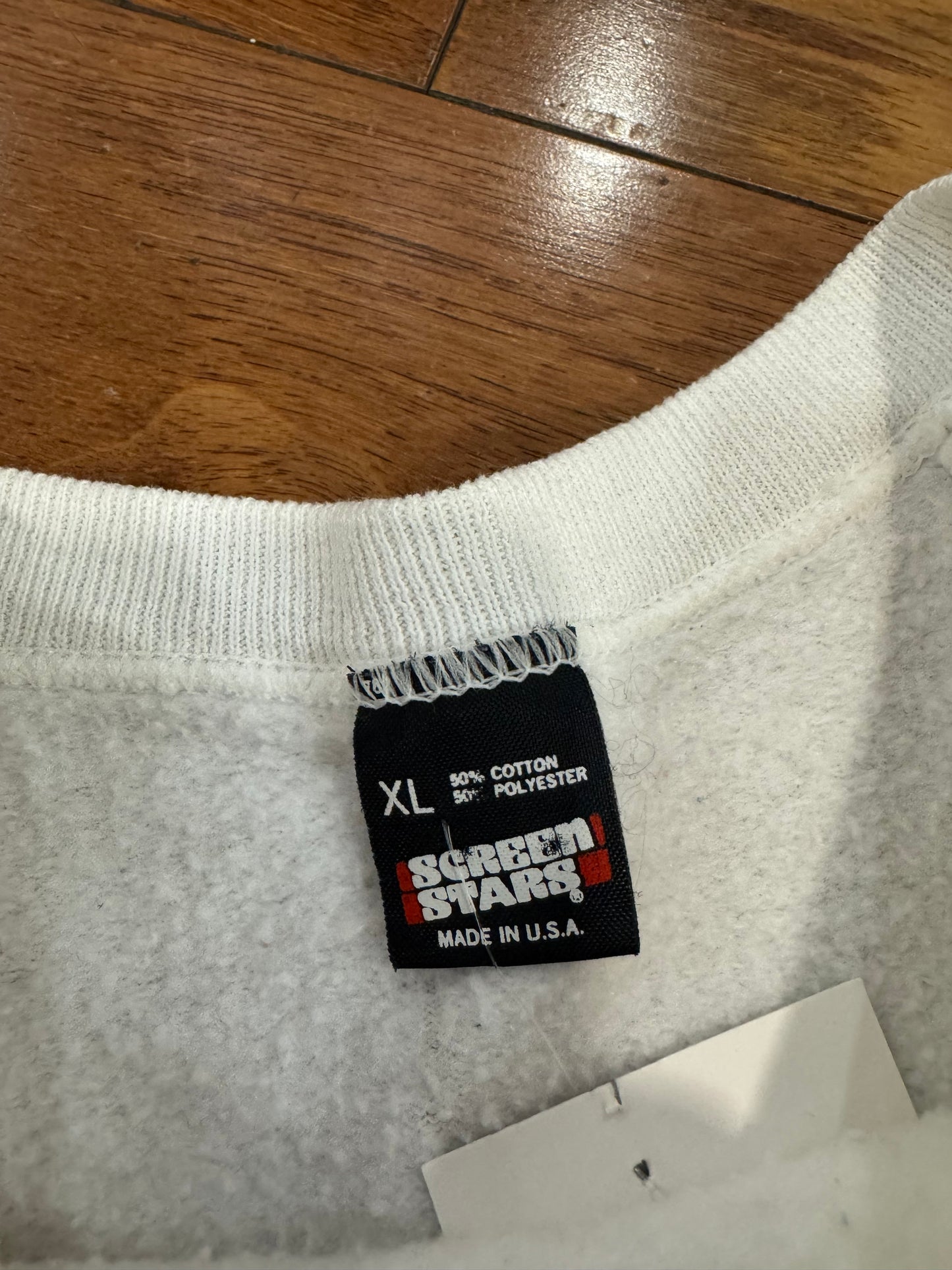 1990 Broncos v 49ers Super Bowl White Crewneck (M)