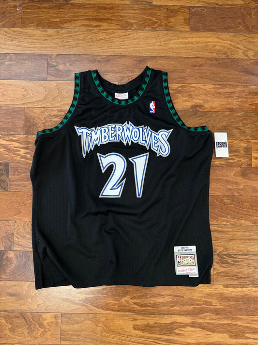Timberwolves Garnett Mitchell & Ness Jersey (XXL)