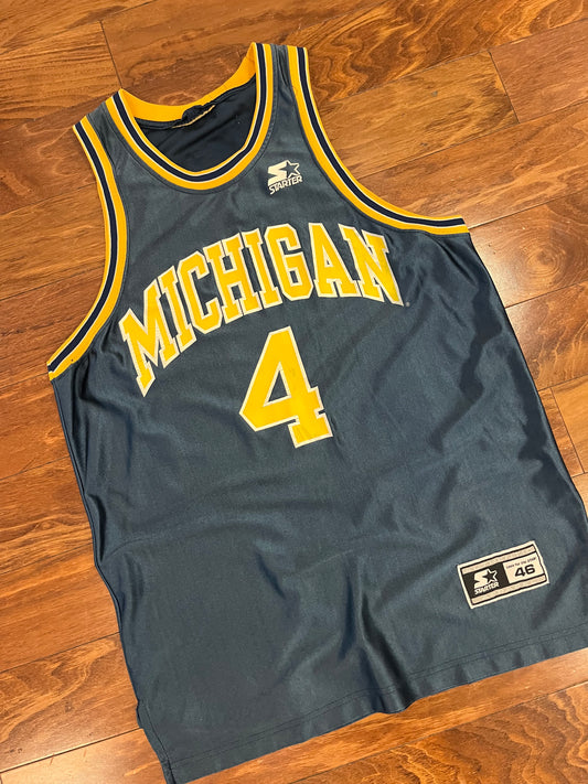 90s Michigan Starter Basketball Jersey (M)