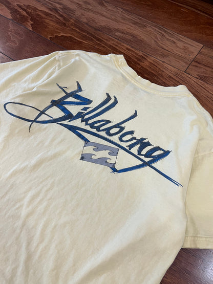 2010s Billabong Yellow Surf Tee (M)