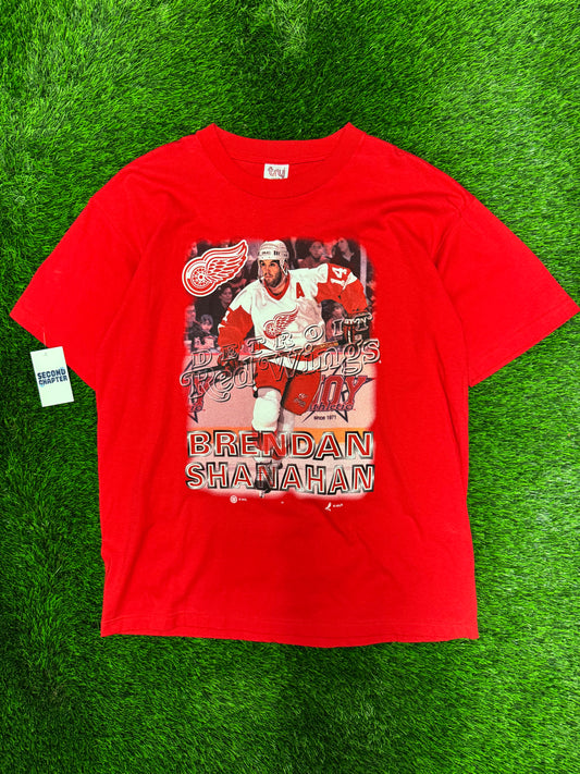 90s Detroit Red Wings Brendan Shanahan Vintage NHL Tee (XL)