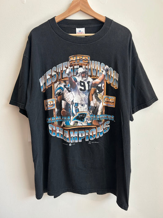 1996 Carolina Panthers Vintage Kevin Green Western Champions Tee (XL)