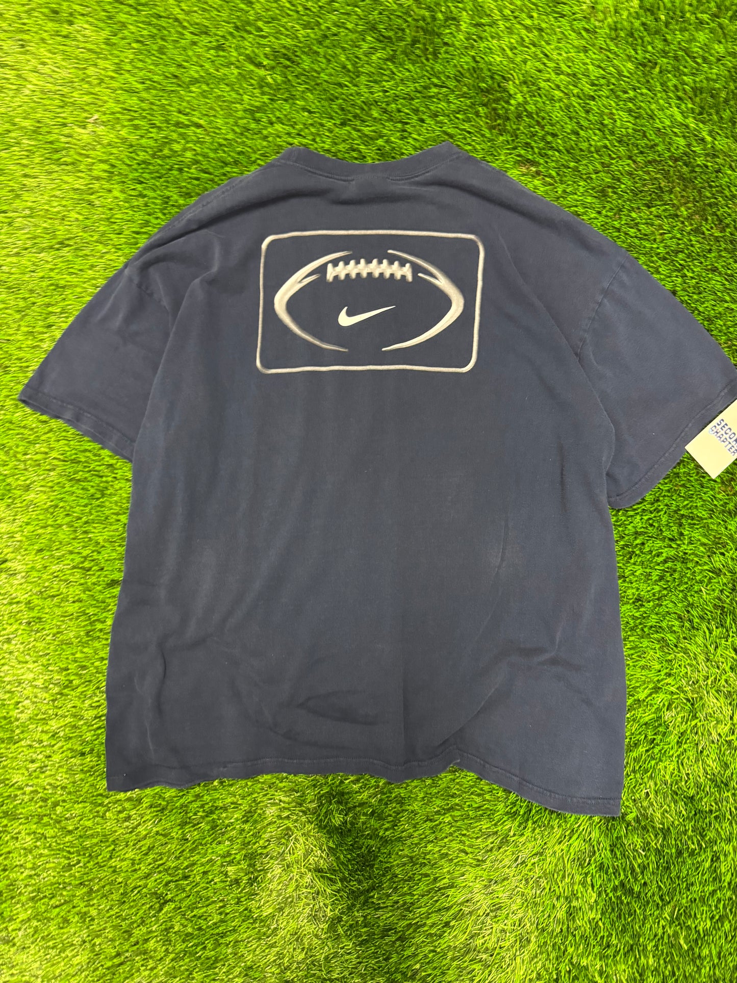 00s Nike Football Center Swoosh Tee (XXL)