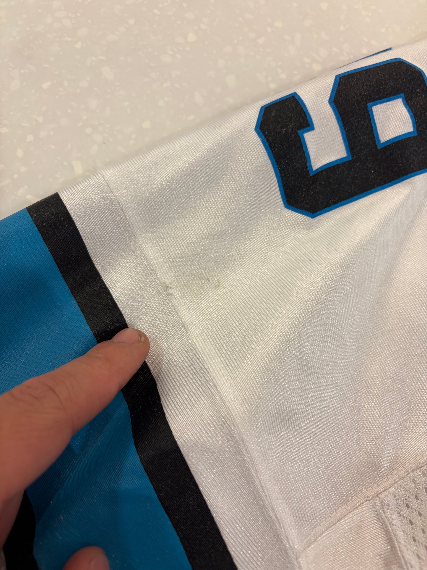 2010s Carolina Panthers Steve Smith Reebok Away Jersey (L)