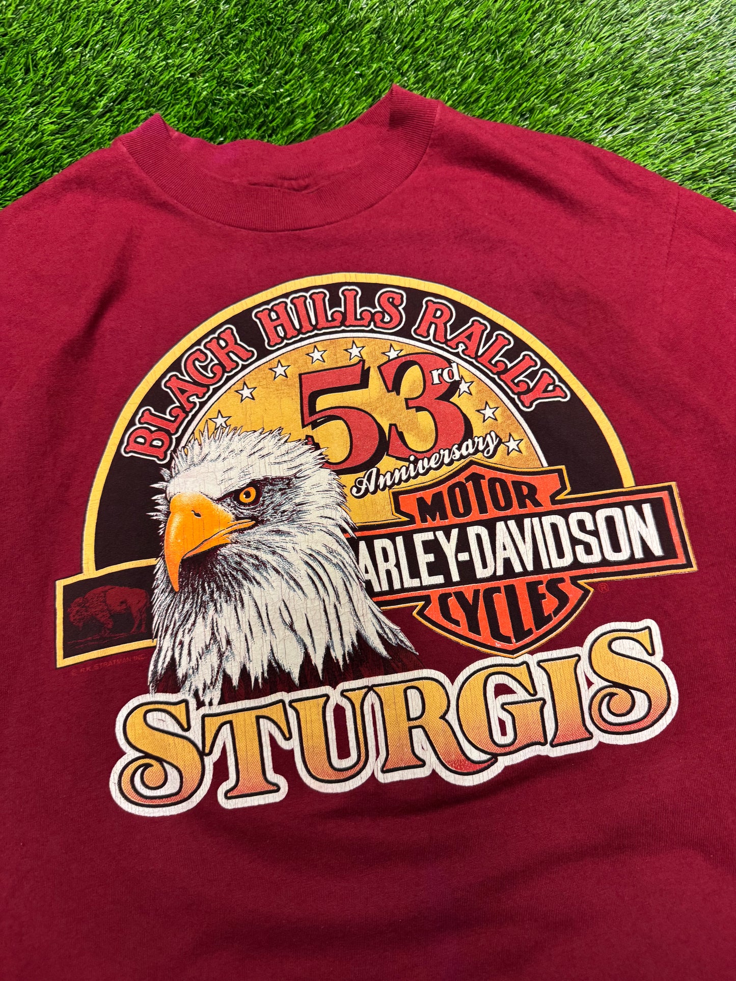 90s Harley Davidson Black Hills Rally Vintage Tee (L)