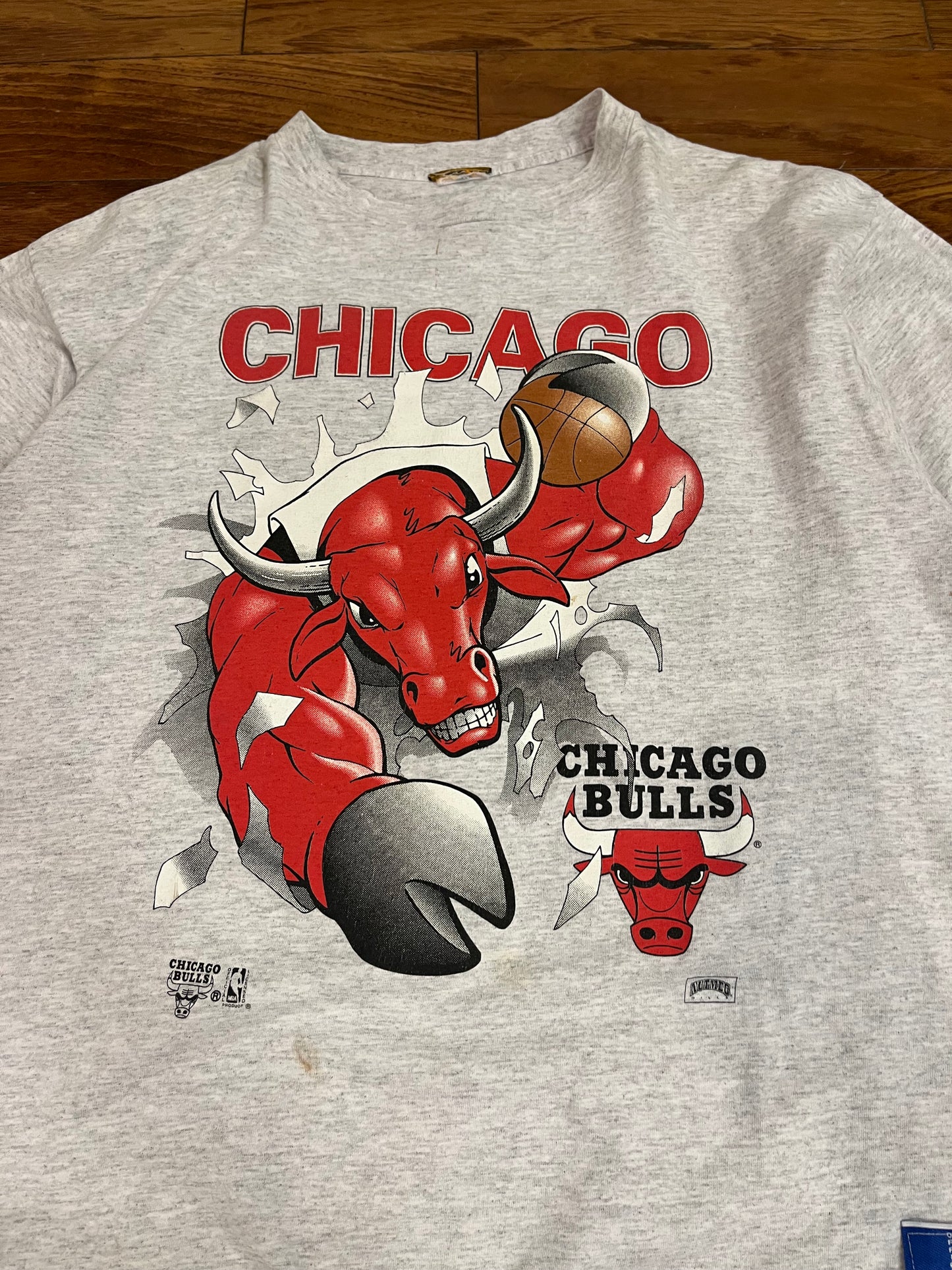 90s Chicago Bulls Breakthrough Nutmeg NBA Tee (XL)