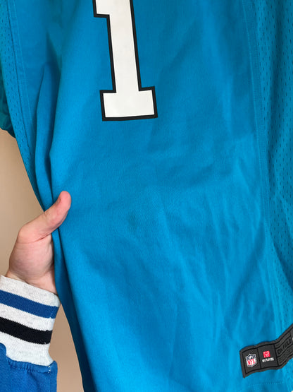2015 Carolina Panthers Cam Newton Blue Jersey (Women’s L)