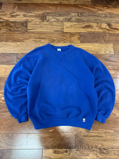 90s Russell Athletics Blue Essential Vintage Crewneck (L)