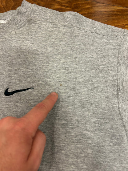 90s Nike Essential Gray Big Swoosh Crewneck (XL)