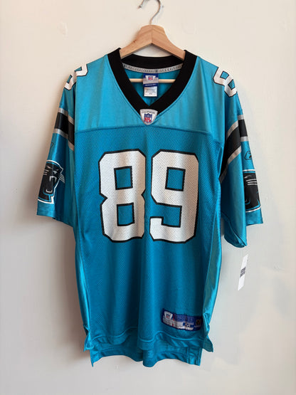 00s Carolina Panthers Steve Smith Reebok Blue Jersey (M)