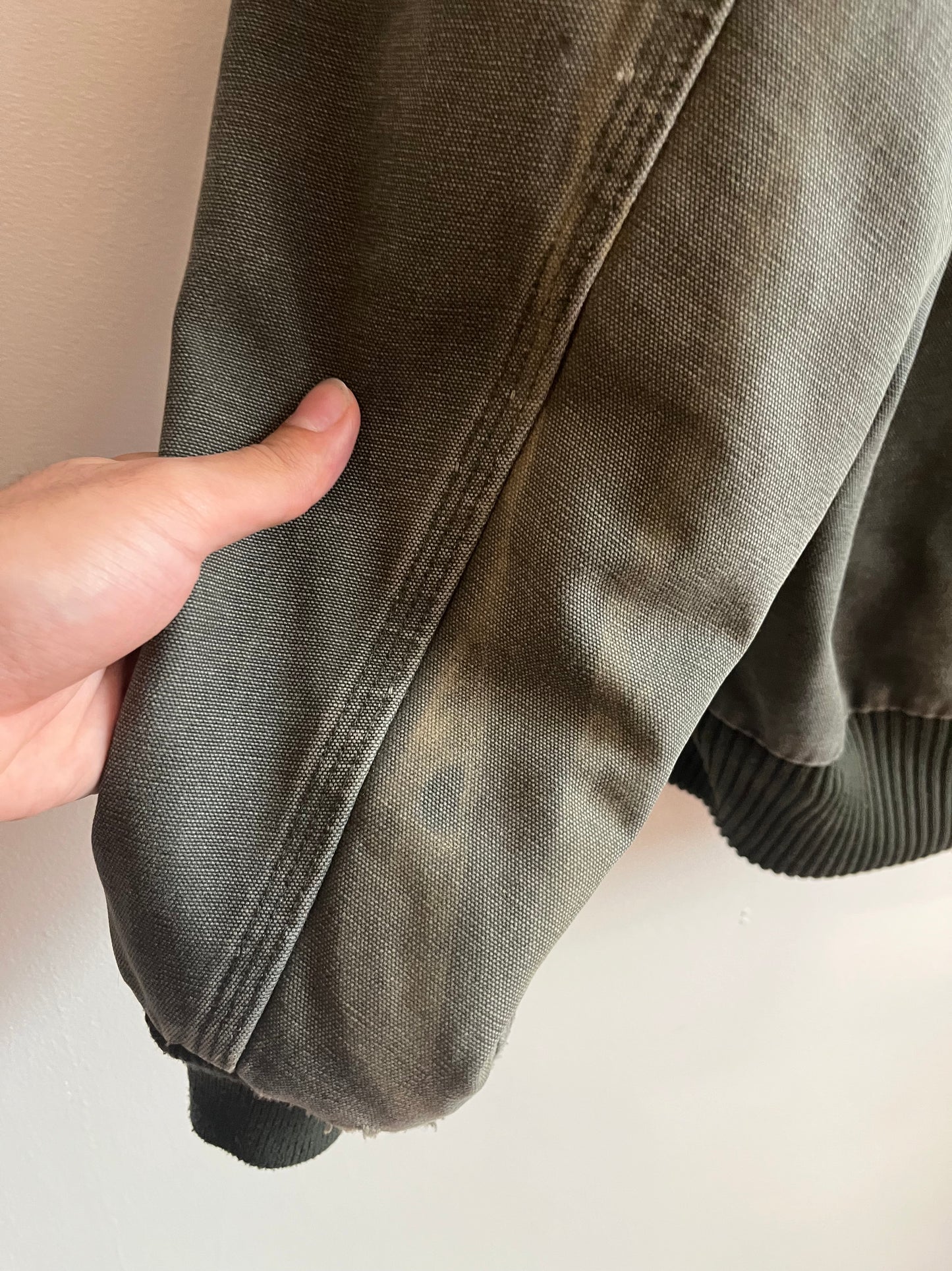 2006 Carhartt J130 Moss Green Distressed Jacket (L Tall)