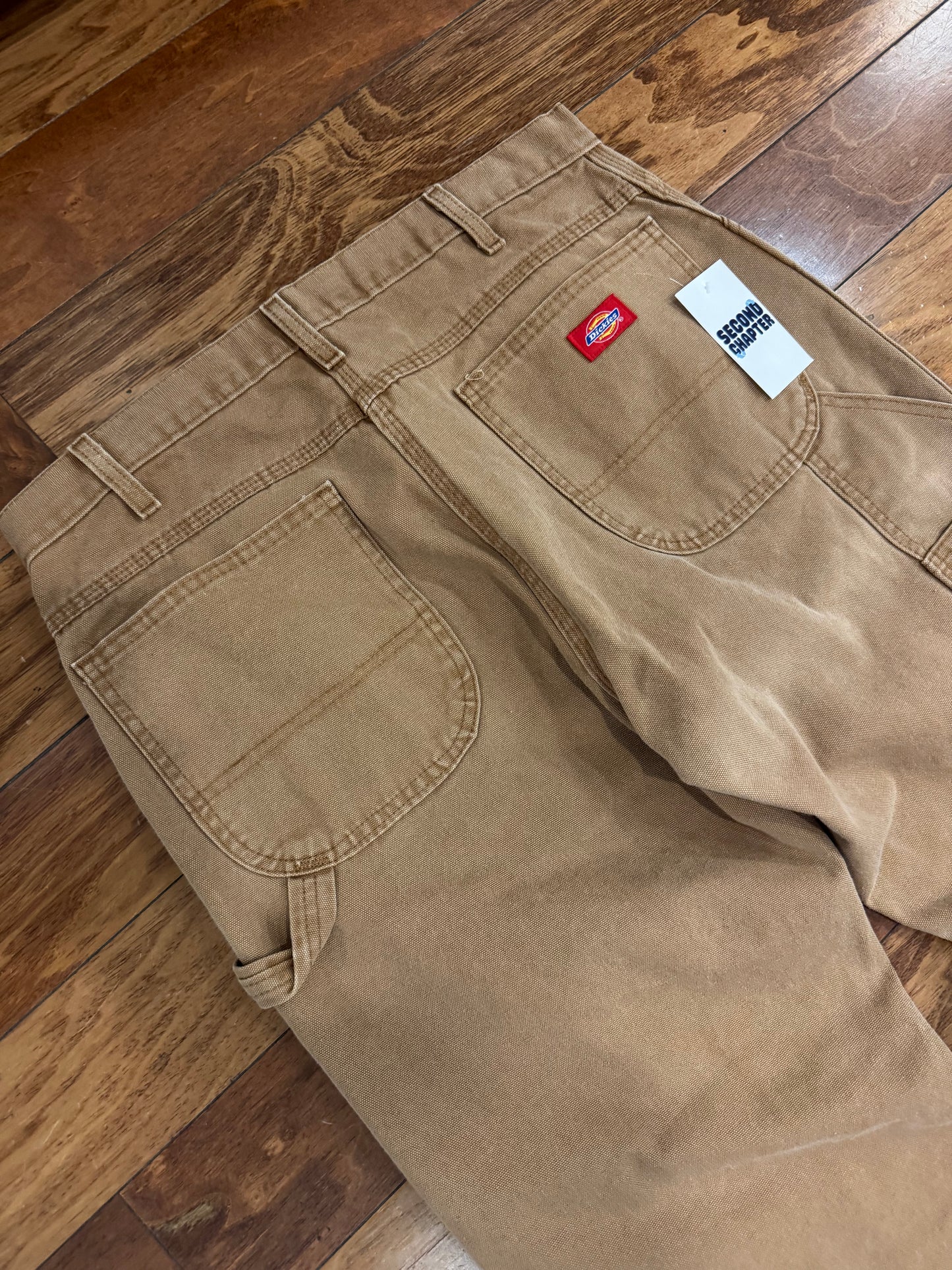 00s Dickies Red Tab Tan Workwear Carpenter Pants (34 x 32)
