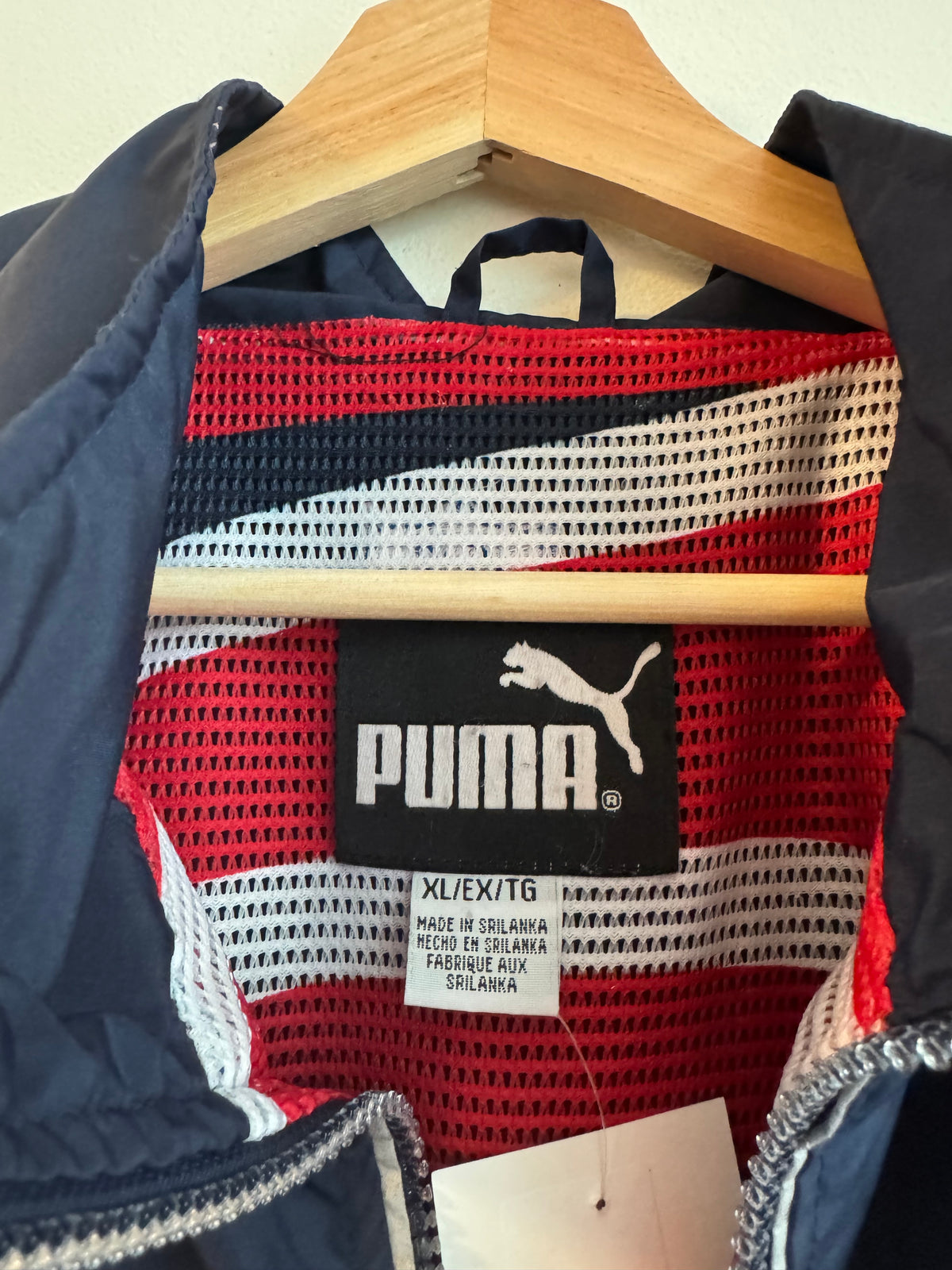 90s New England Patriots Puma Two Tone Windbreaker (XL)