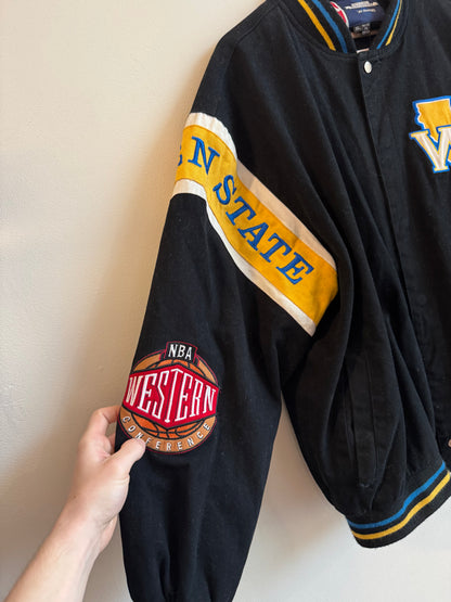 00s Golden State Warriors Jeff Hamilton Varsity Jacket (XL)