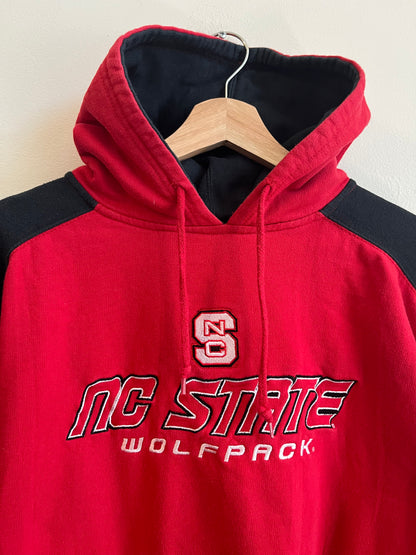 00s NC State (NCSU) NCAA Embroidered Hoodie (M)