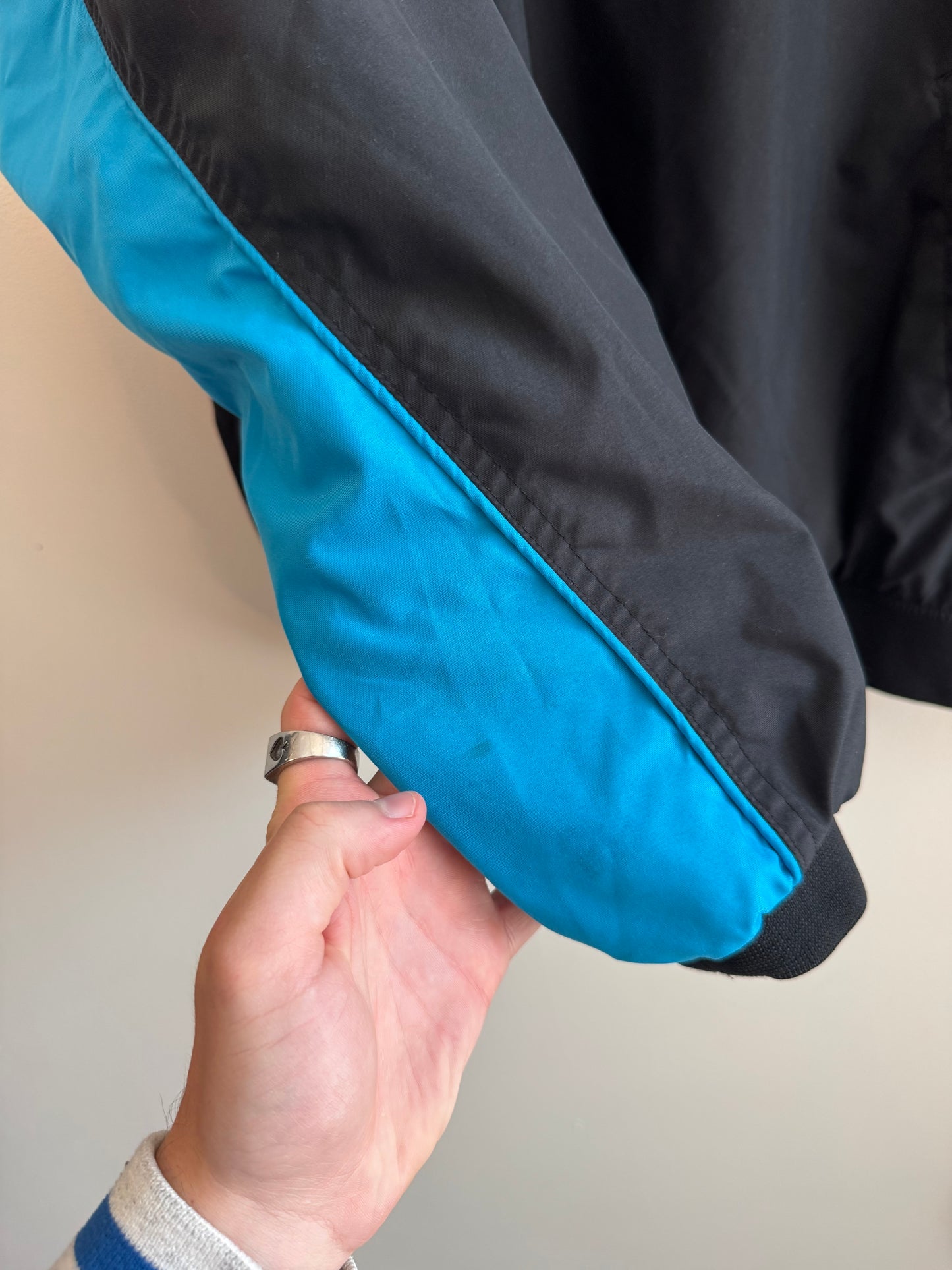 00s Carolina Panthers NFL On Field Reebok Windbreaker (L)