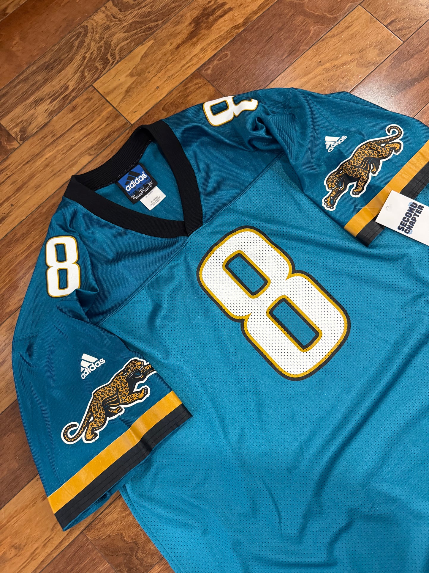 90s Jacksonville Jaguars Mark Brunell #8 Adidas Football Jersey (XXL)