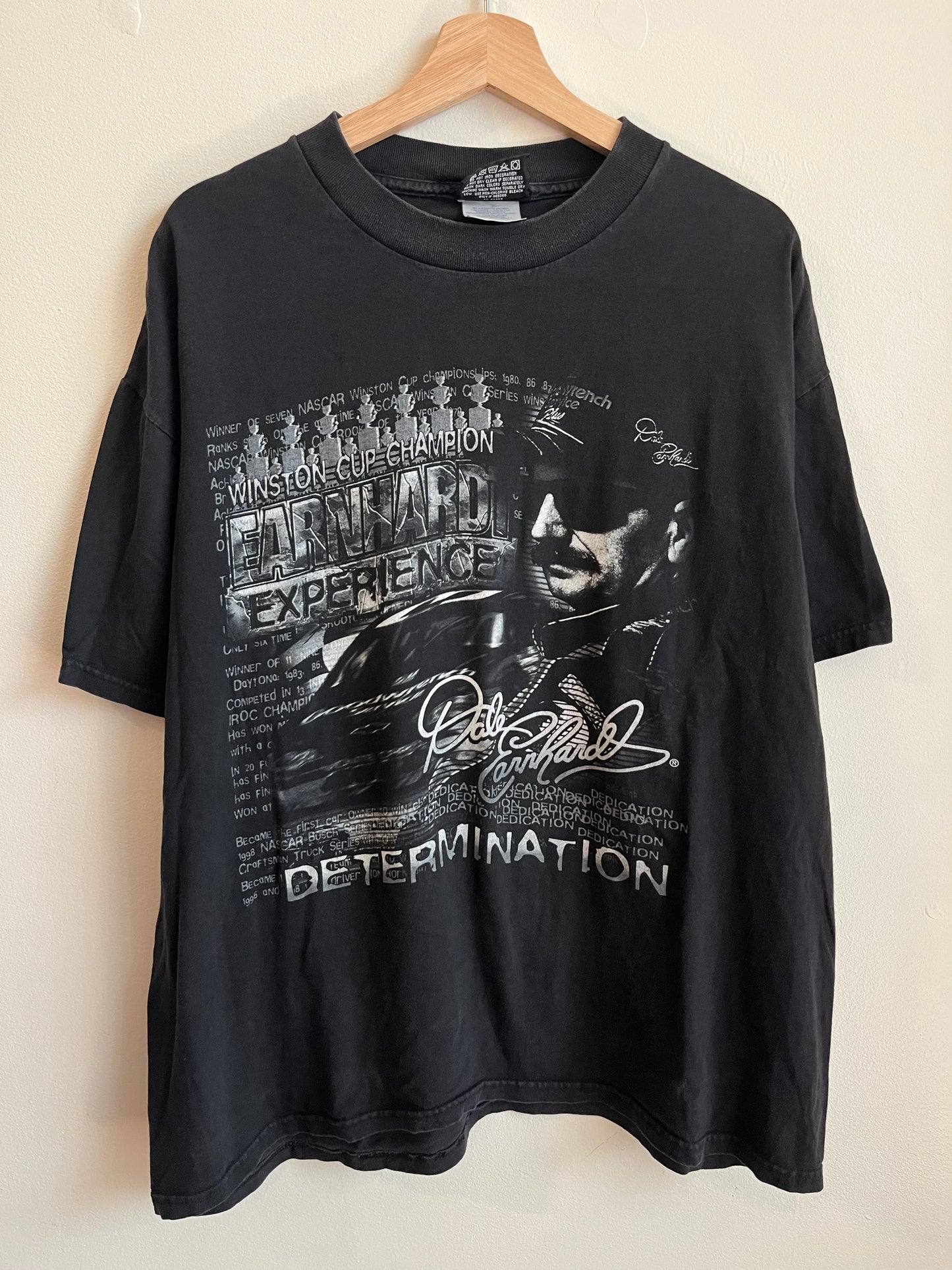 1998 Nascar Dale Earnhardt Determination Black Tee (XL)