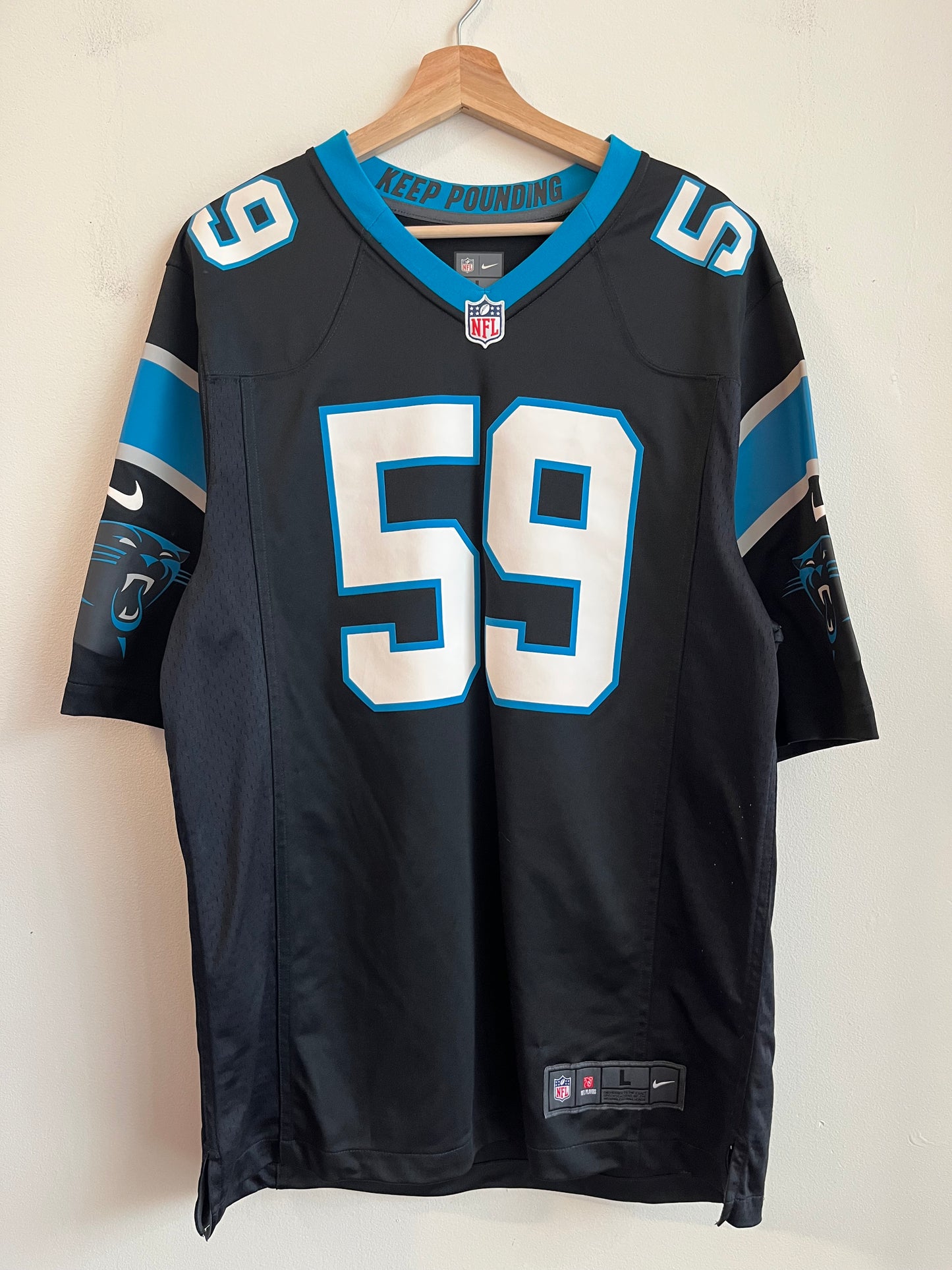 2010s Carolina Panthers Luke Kuechly Home Jersey (L)