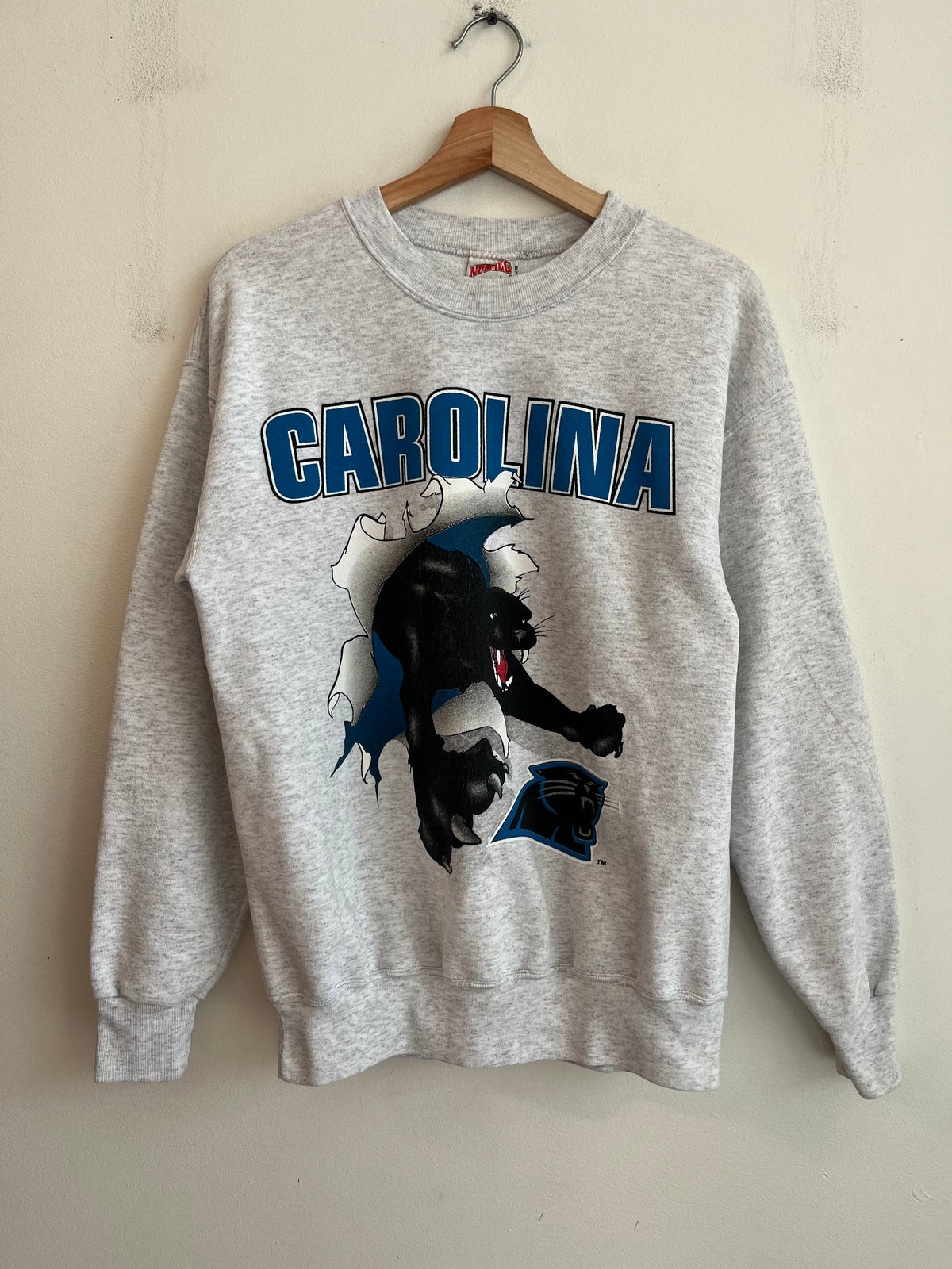 1993 Carolina Panthers  Breakthrough Graphic Crewneck (M)