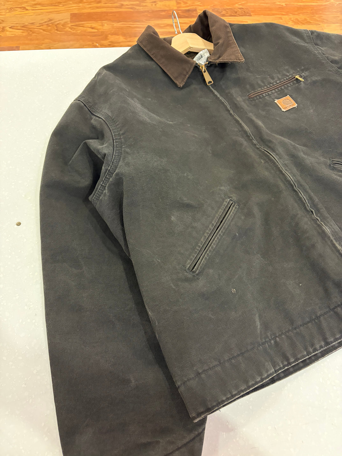 2009 Carhartt Detroit J67 Faded Black Carhartt Jacket (XXL)