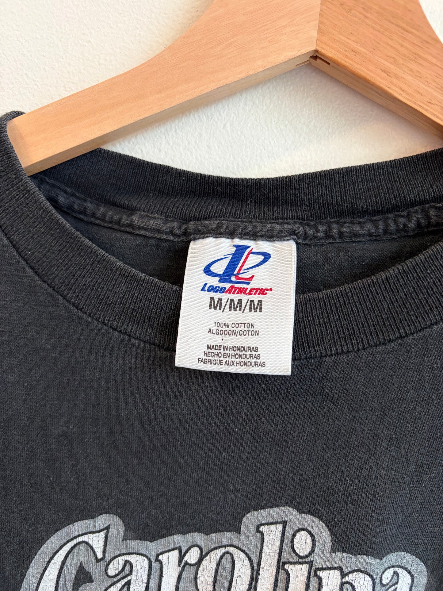 90s Carolina Panthers Logo Athletic Helmet Tee (M)