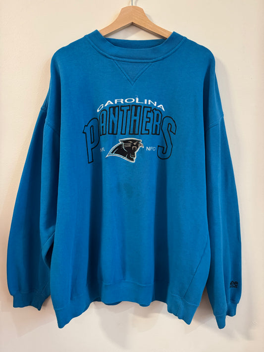 90s Carolina Panthers Lee Blue Stained Crewneck (XL)