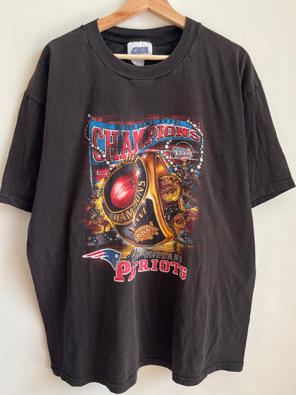 2002 New England Patriots Super Bowl XXXVI Ring Tee (XL)