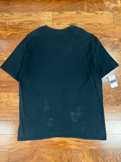 00s Boston Red Sox Mad Big Face Face Liquid Blue Tee (XXL)