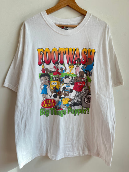 2007 T.I Big Things Poppin Footwash Cartoon Music Tee (XL)