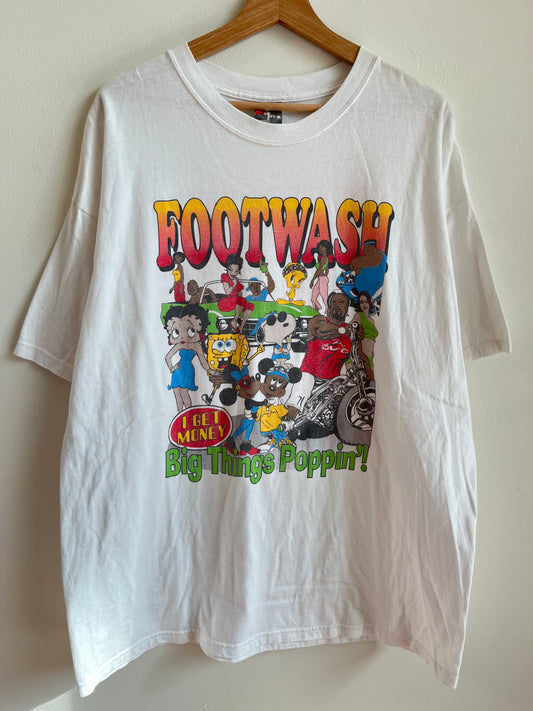 2007 T.I Big Things Poppin Footwash Cartoon Music Tee (XL)