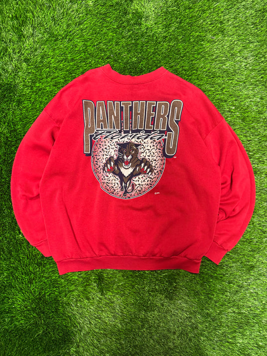 90s Florida Panthers Vintage Big Graphic NHL Crewneck (XL)