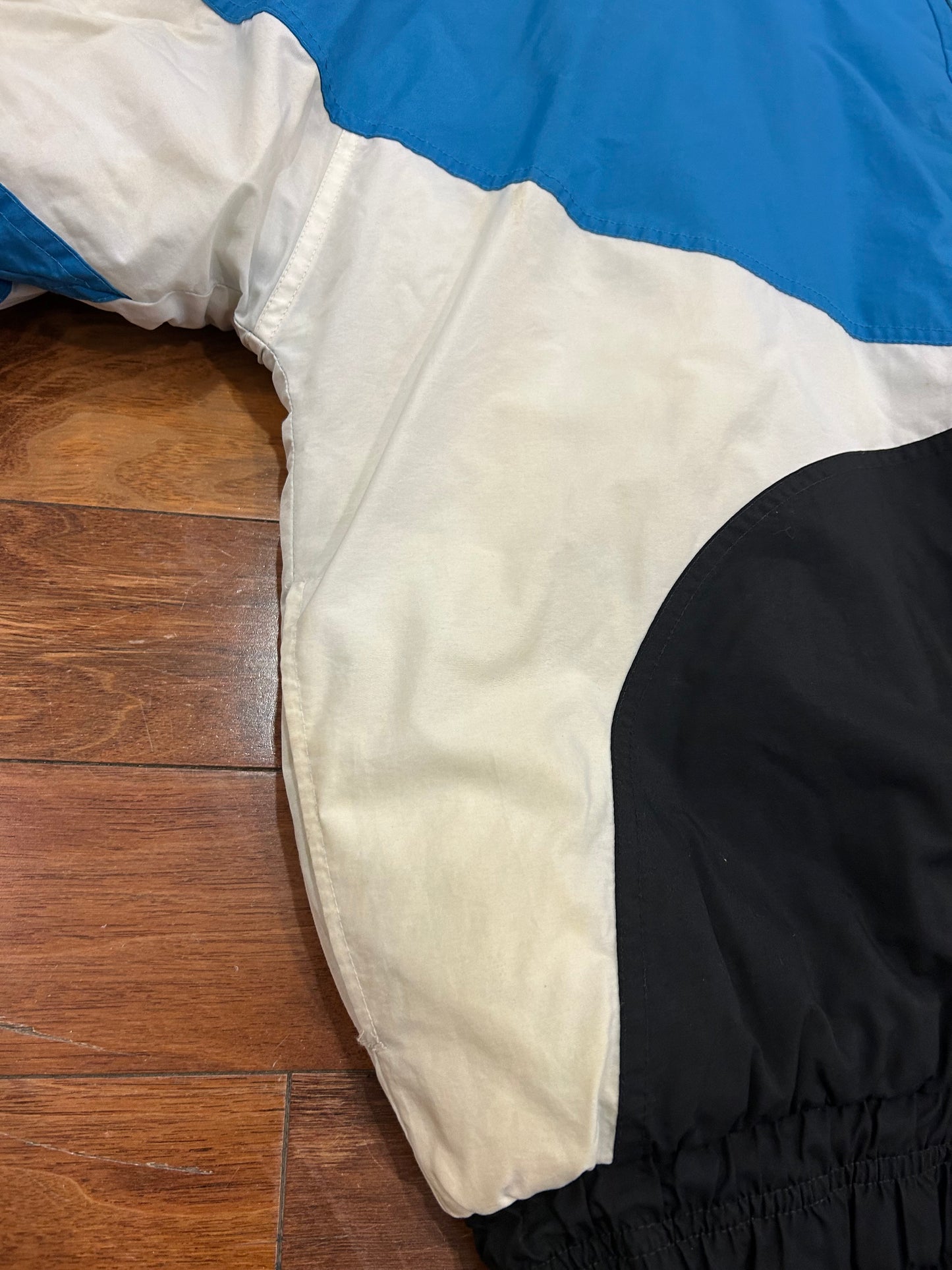 90s Carolina Panthers Logo Athletic Vintage Puffer Jacket (XL)