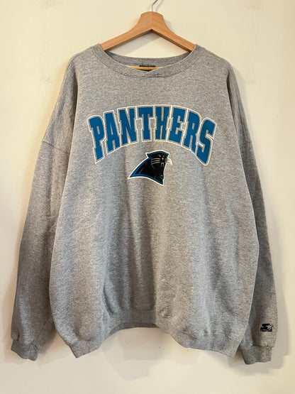 90s Carolina Panthers Starter Grey Crewneck (XXL)