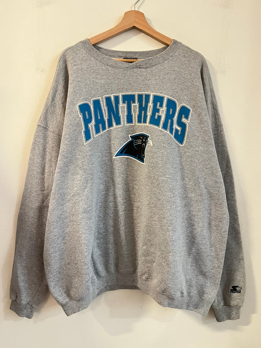 90s Carolina Panthers Starter Grey Crewneck (XXL)