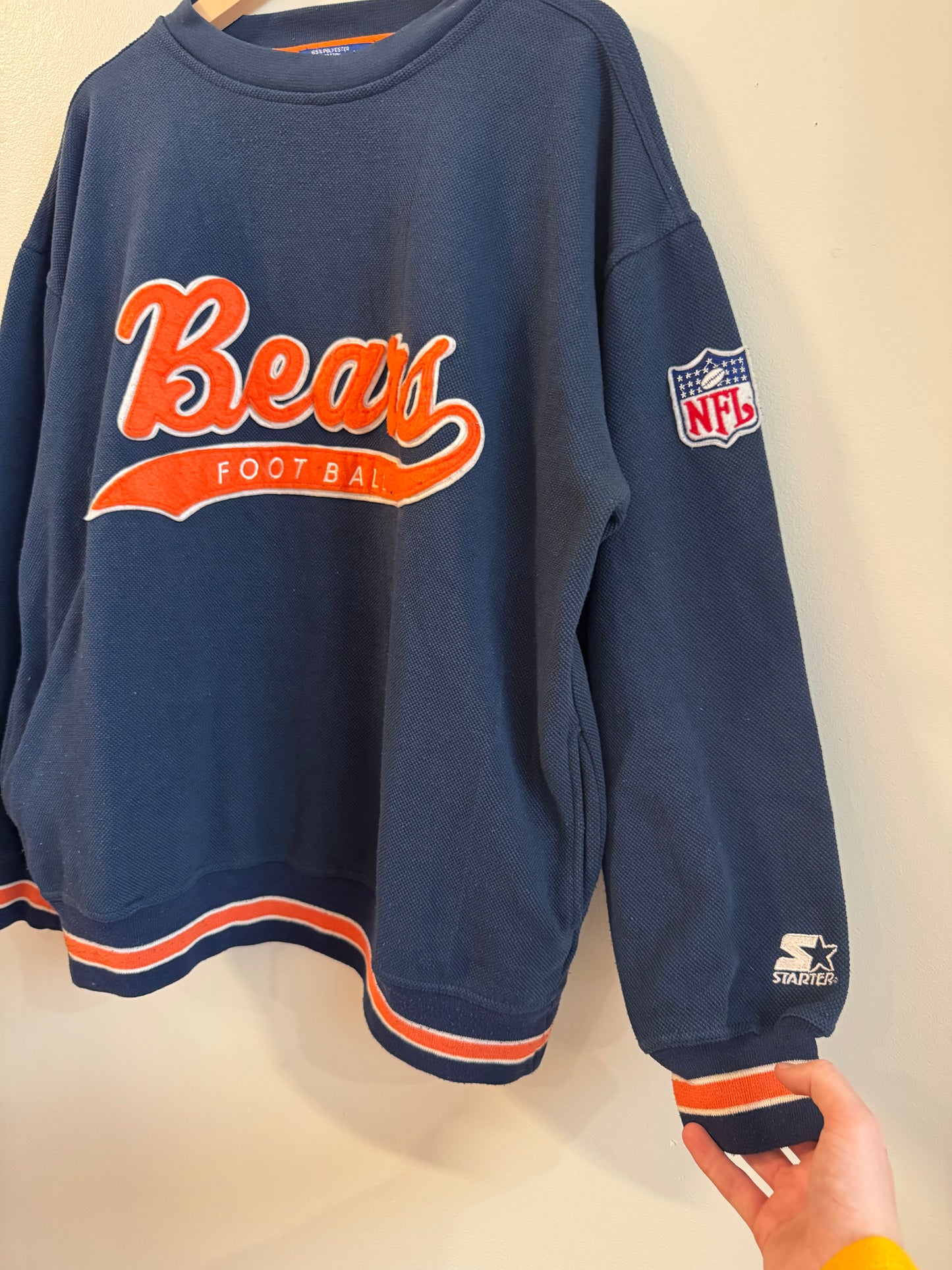 90s Chicago Bears Starter Embroidered Crewneck (XL)