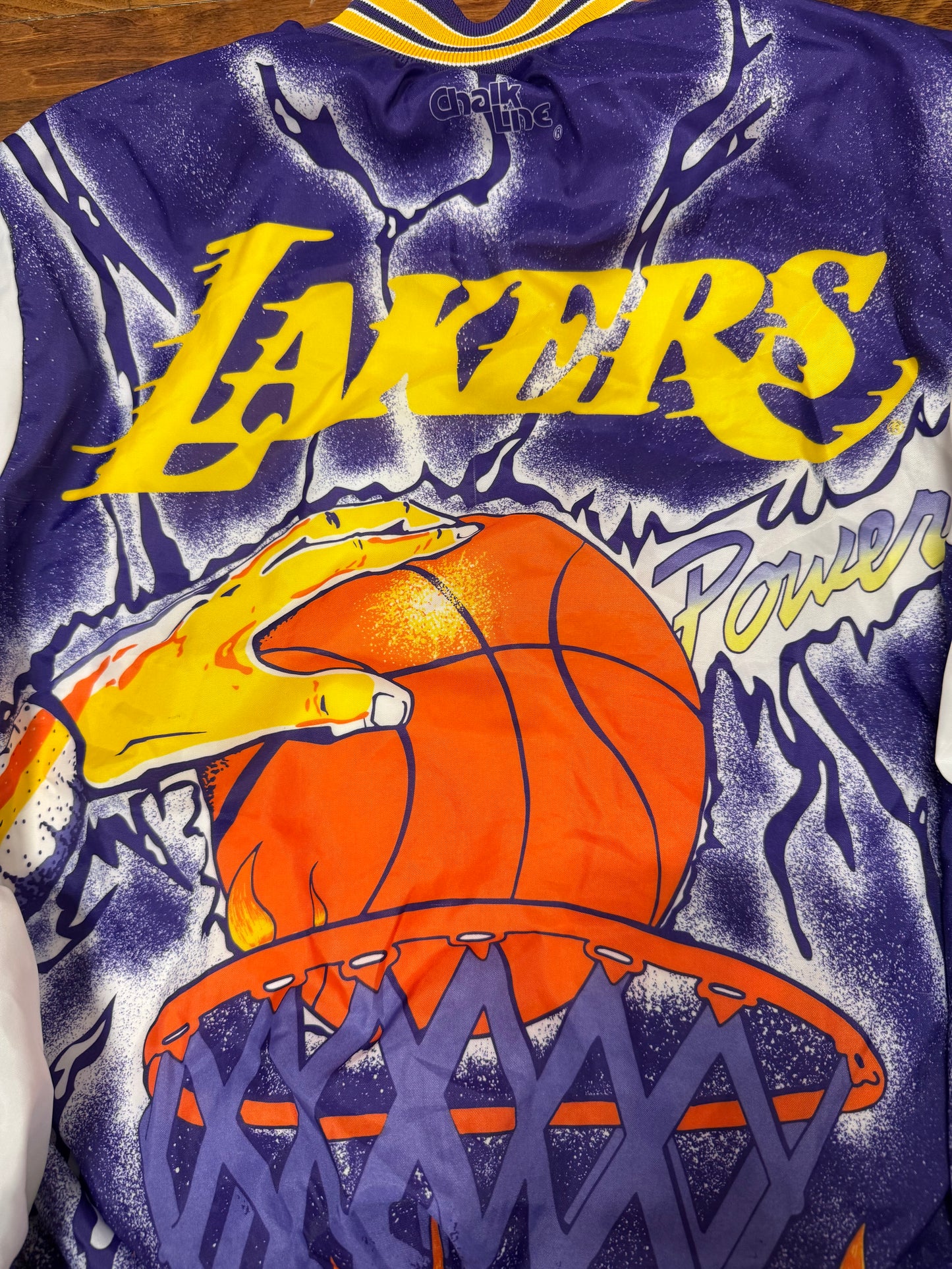 90s Los Angeles Lakers Fanimation Vintage Jacket (L)