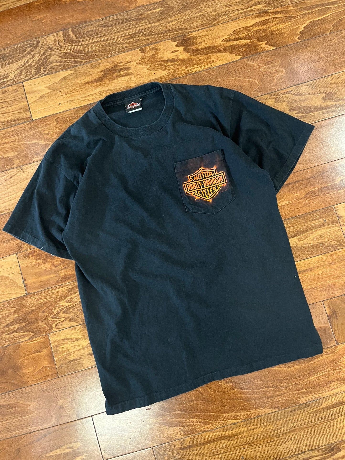 2011 Harley Davidson Hickory NC Pocket Tee (L)