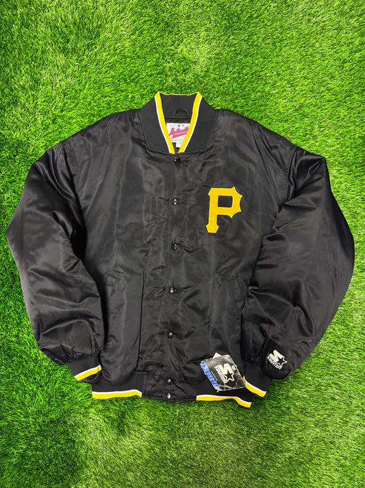90s Pittsburgh Pirates Vintage Starter Diamond Collection Satin Jacket (XXL)