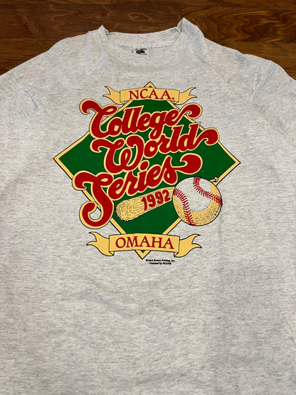 1992 NCAA College World Series Omaha Vintage Tee (L)