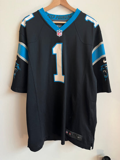 2010s Carolina Panthers Cam Newton #1 Nike Home Jersey (XL)