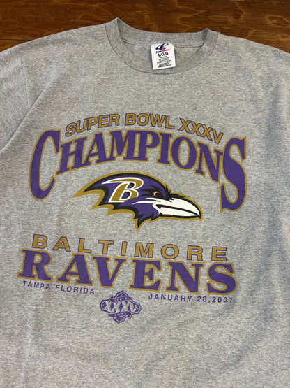 2001 Baltimore Ravens Super Bowl Tee (L)