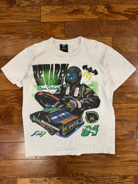 1995 Bill Elliot Vintage Nascar Batman Forever McDonalds DC Racing Tee (L)