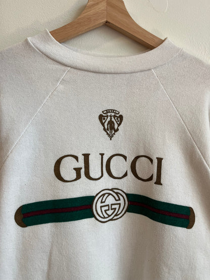80s Gucci Vintage Bootleg Crewneck (L)