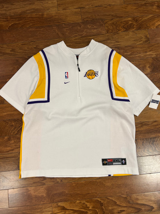 00s LA Lakers Vintage Nike Warm Up Jersey (XXL)