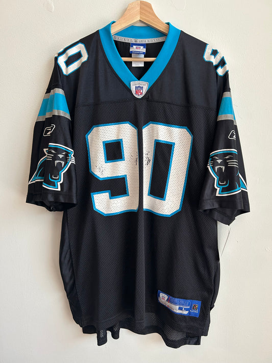 00s Carolina Panthers Julius Peppers Home Jersey (L)