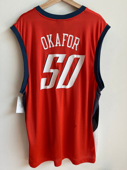 2000s Charlotte Bobcats Emeka Okafor Home NBA Jersey (L)