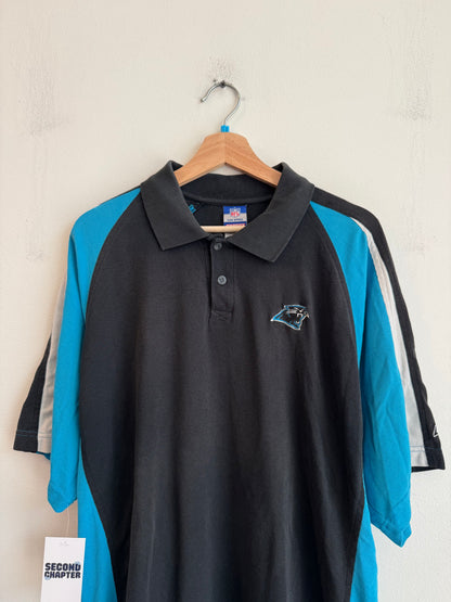 00s Carolina Panthers Reebok Play Dry Polo Shirt (L)